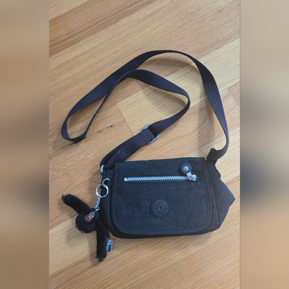 Kipling Black Belt Bag with Keychain